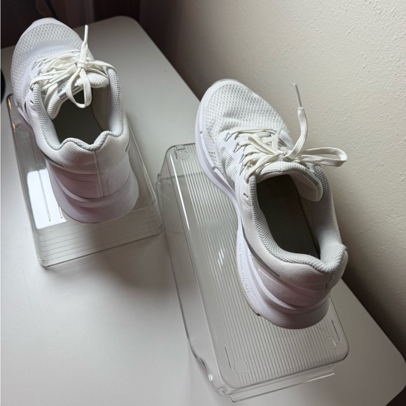 Nike Women's White and Silver Sneakers - Picture 8 of 9
